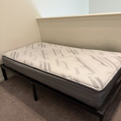 Twin Bed Frame With Mattress