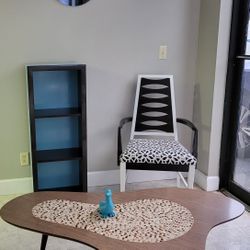 Bookcase Wood Blue & Expresso