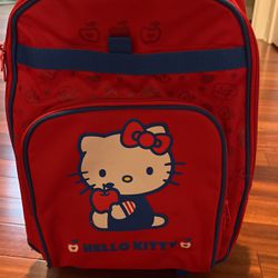 Hello Kitty Rolling Backpack w luggage wheels
