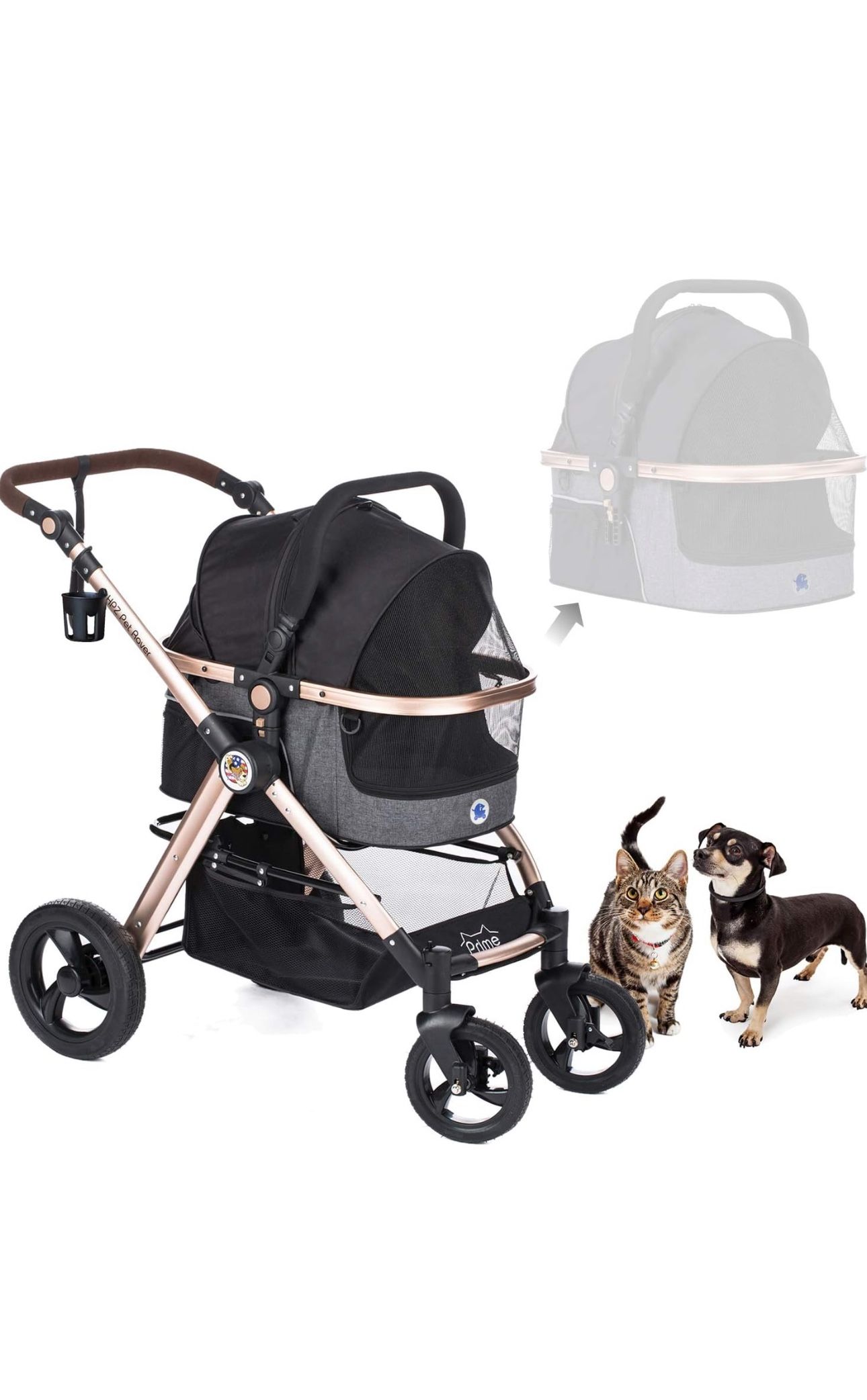 HPZ Pet Rover Dog Cat Pet Stroller