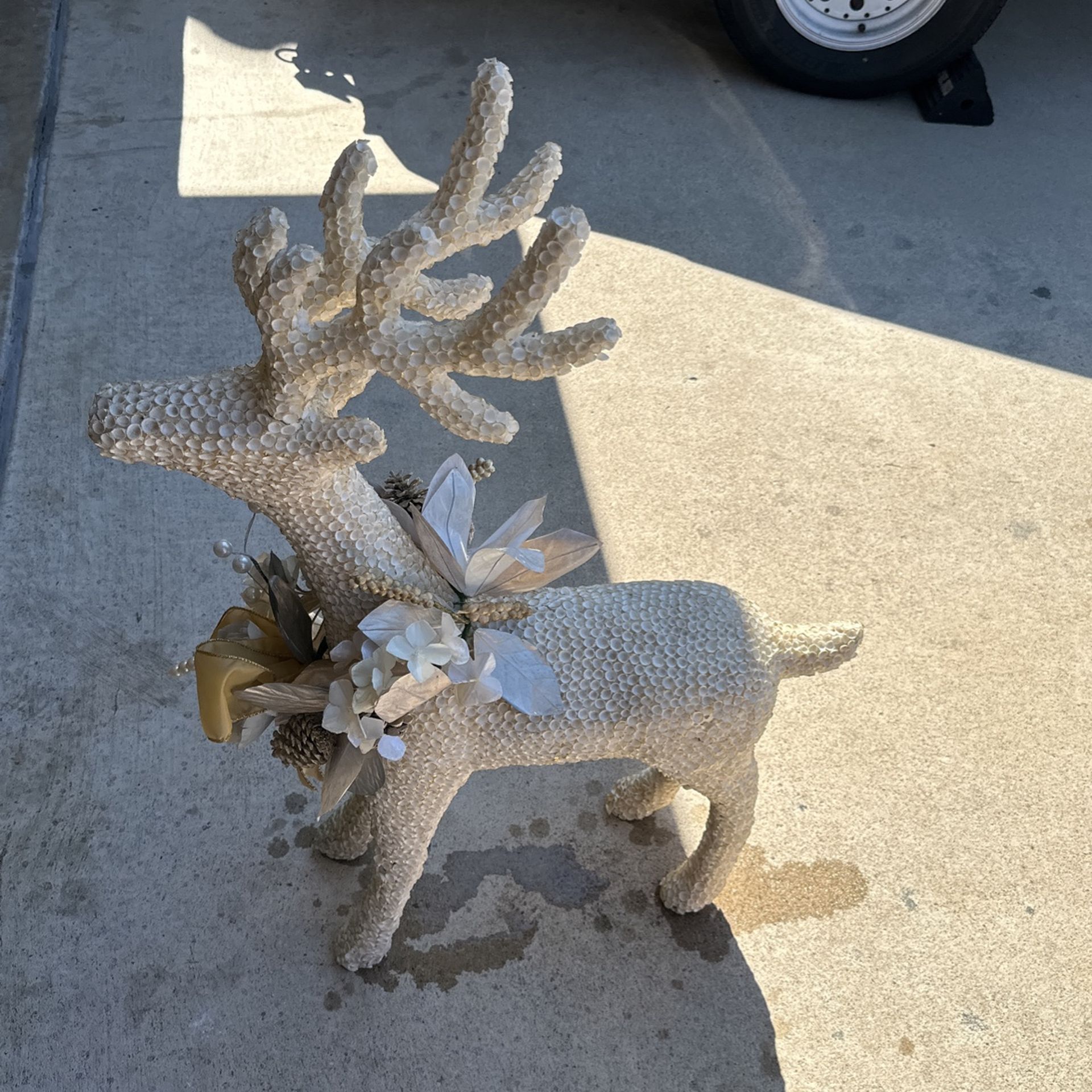 Christmas Deer Made Out Of Shells