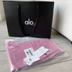 Alo Airbrush Pink Leggings High-Waist Size Medium Wild Rose Yoga
