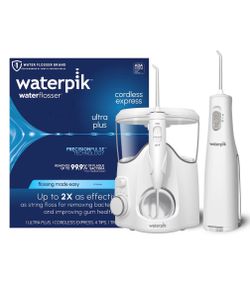 NEW Waterpik Ultra Plus & Cordless Enhance 3000 Water Flosser Combo!! 2 in 1!