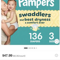 Pampers Size 3 (136 Count)