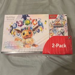 Scarlet and Violet Prismatic Evolutions ETB two pack