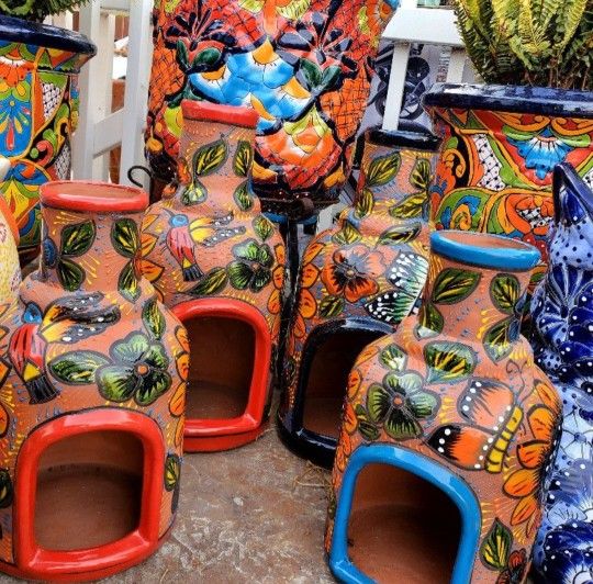 Macetas De Talavera Y Decorasiones Nuevas Diferentes Diseños Y Diferentes $$$$presios.