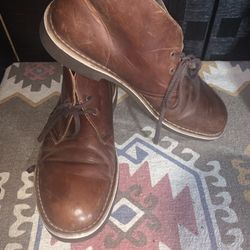 Clarks Bushacre 2 Beeswax Leather Ankle Boots 15522 Mens Size 10.5
