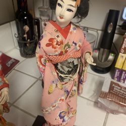 Antique Japanese dolls two available