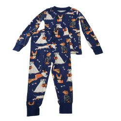 GYMBOREE Toddler Halloween Dogs 2 Piece Set Pajamas Long Sleeve Sz 18-24 Months
