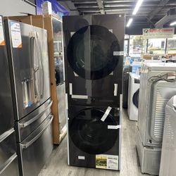 Samsung BESPOKE 4.6 Cubic Ft. Washer And Gas Dryer Stackable 💥FINANCING AVAILABLE 💥