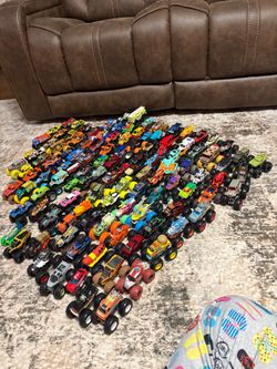 Monster jam and hot wheels monster trucks