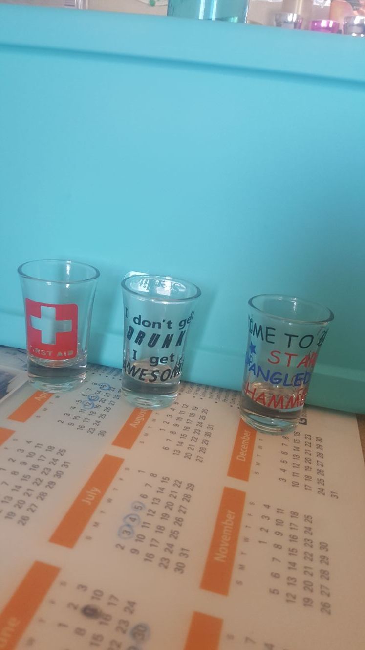 Custom shot glasses
