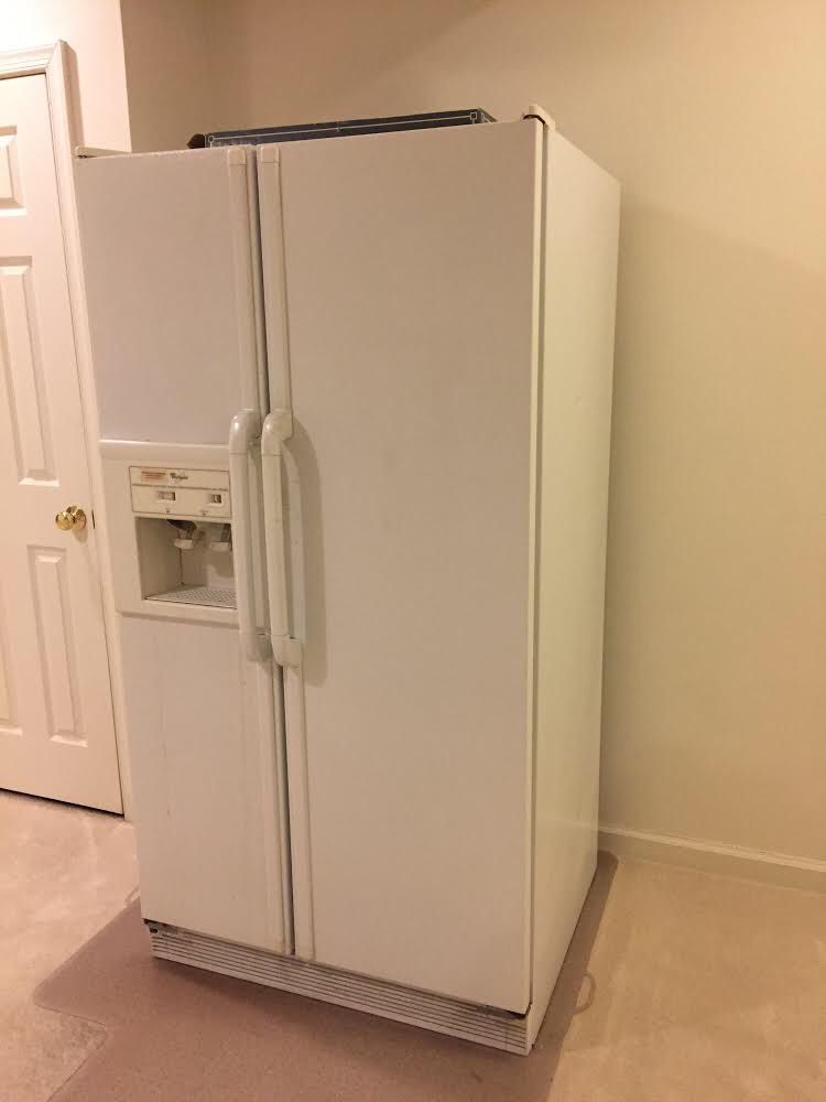 Whirlpool refrigerator side by side