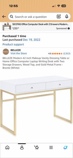 White Desk/Vanity