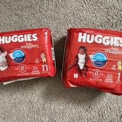 Huggies Diapers - Newborn & Size 1