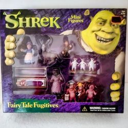 COLLECTOR  Shrek Fairy Tale Fugitives Mini Figures  2001  McFarland Toys NIB
