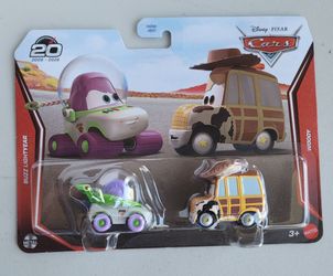 Mattel Disney Pixar Cars Buzz Lightyear and Woody 2-Pack