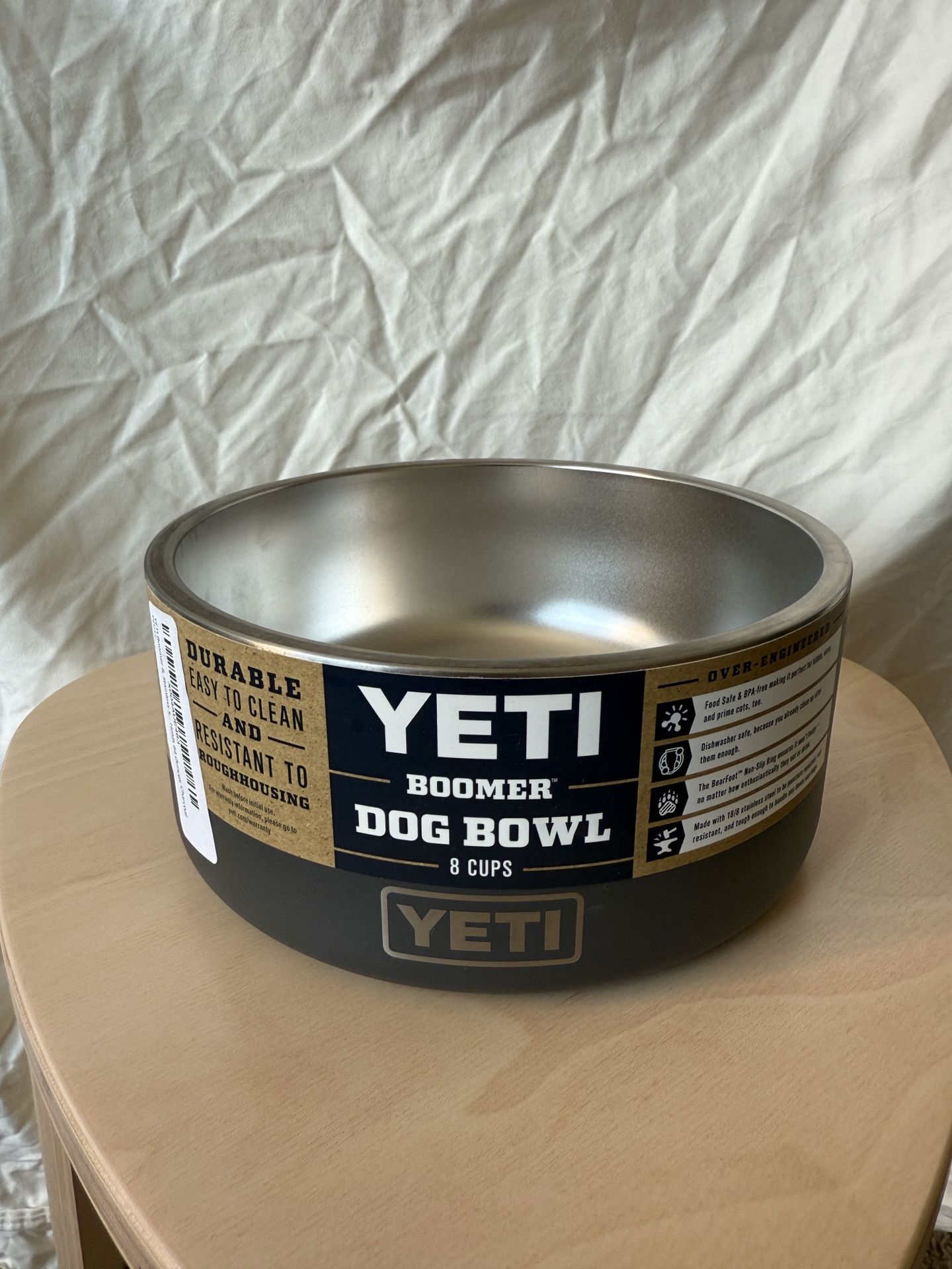 YETI Dog Bowl, Charcoal, 64 oz