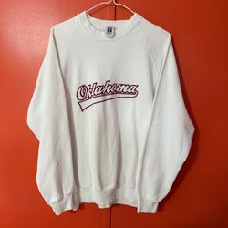 Vintage logo seven Oklahoma crewneck/long sleeve L