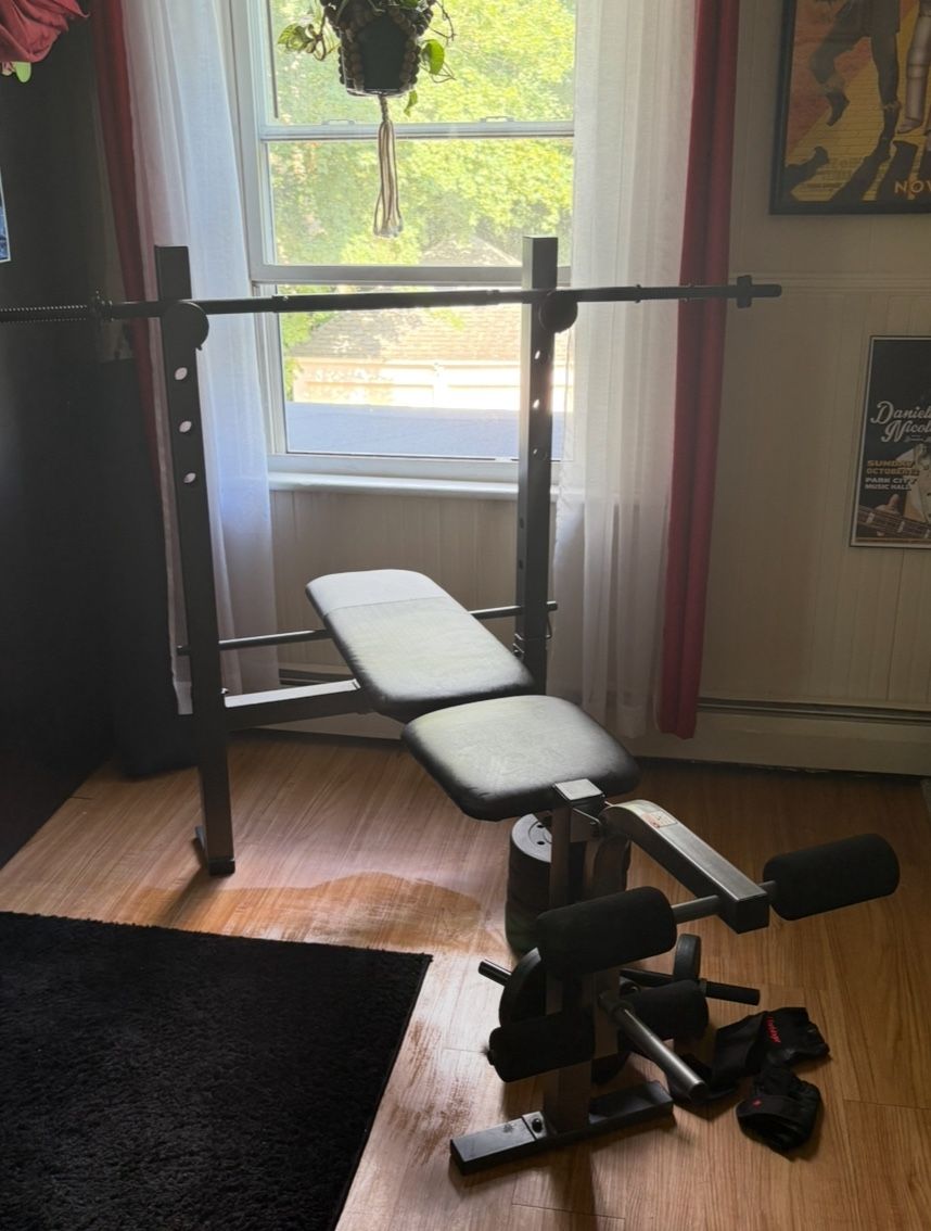 Weight Bench And Weights