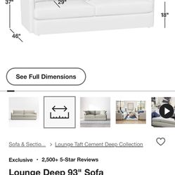Crate And Barrel Lounge Couch