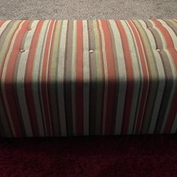Colored Ottoman Bench Lounge Couch Sitting Seating Area Foot Rest