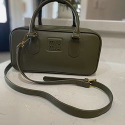Miu Miu Arcadie PM Bowling Top Handle Shoulder Bag