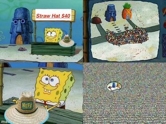 Nickelodeon SpongeBob SquarePants straw hat