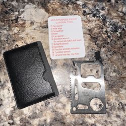 11 in 1 Survival Tools Credit Card Size Fits For Wallet Pocket