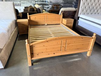 Queen Bed Frame With 2 Night Stand 