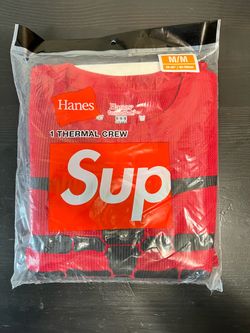 Supreme x Hanes Bones Thermal Crew (1pack) Medium