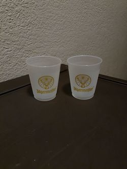 Jägermeister Frosted Plastic Cups Set of 2