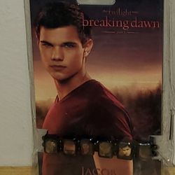 The Twilight Saga Breaking Dawn Part One Jacob Black Wooden Bracelet By Neca! Factory Sealed!