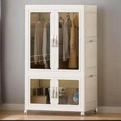 Portable Closet Storage Organizer Plastic