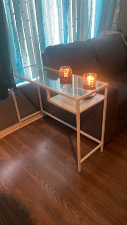Glass desk