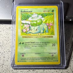 Pokémon Bulbasaur Shadowless #44/102