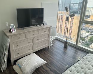 Cream wood dresser