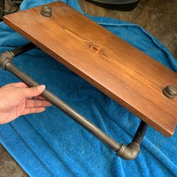 Two Wooden Wall Shelf