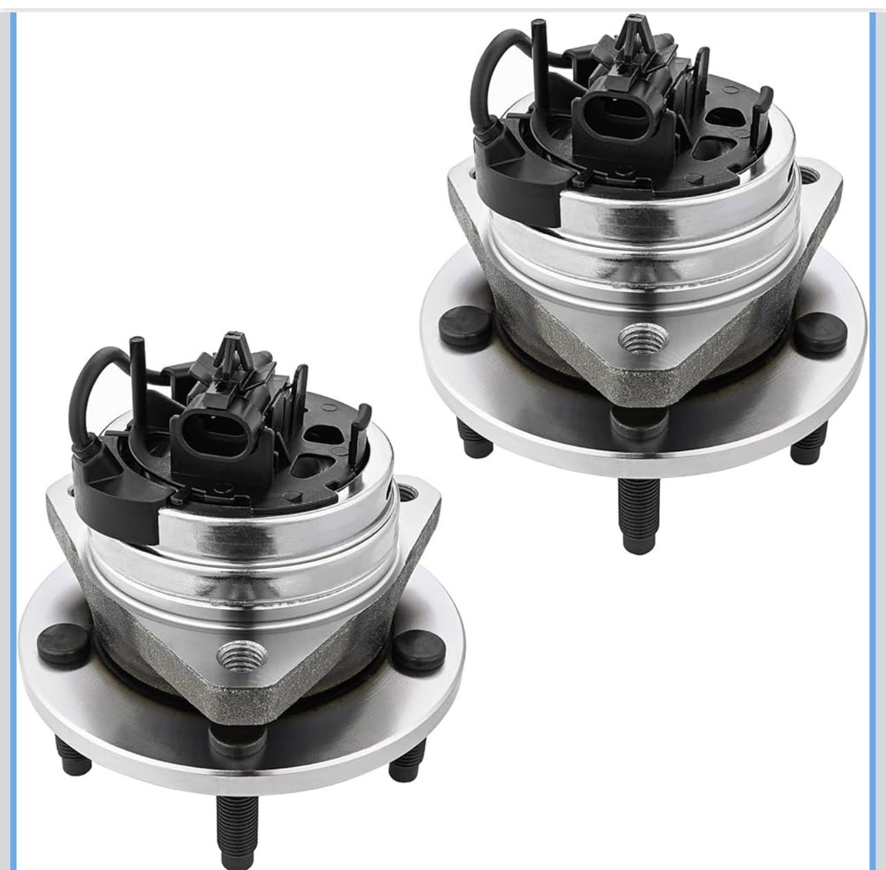 2) Front Wheel Bearing Replacement Fits for Chevy Malibu 2004-2012, 2008-2010 HHR Cobalt, for Saturn Aura 2007-2009, for Pontiac G6 2005-2010 Wheel Hu