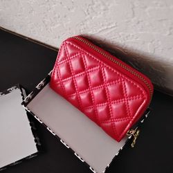 Red Mini Wallet W Box New