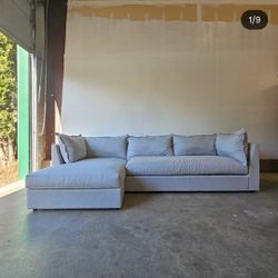 Joybird Grey Sectional Sofa 