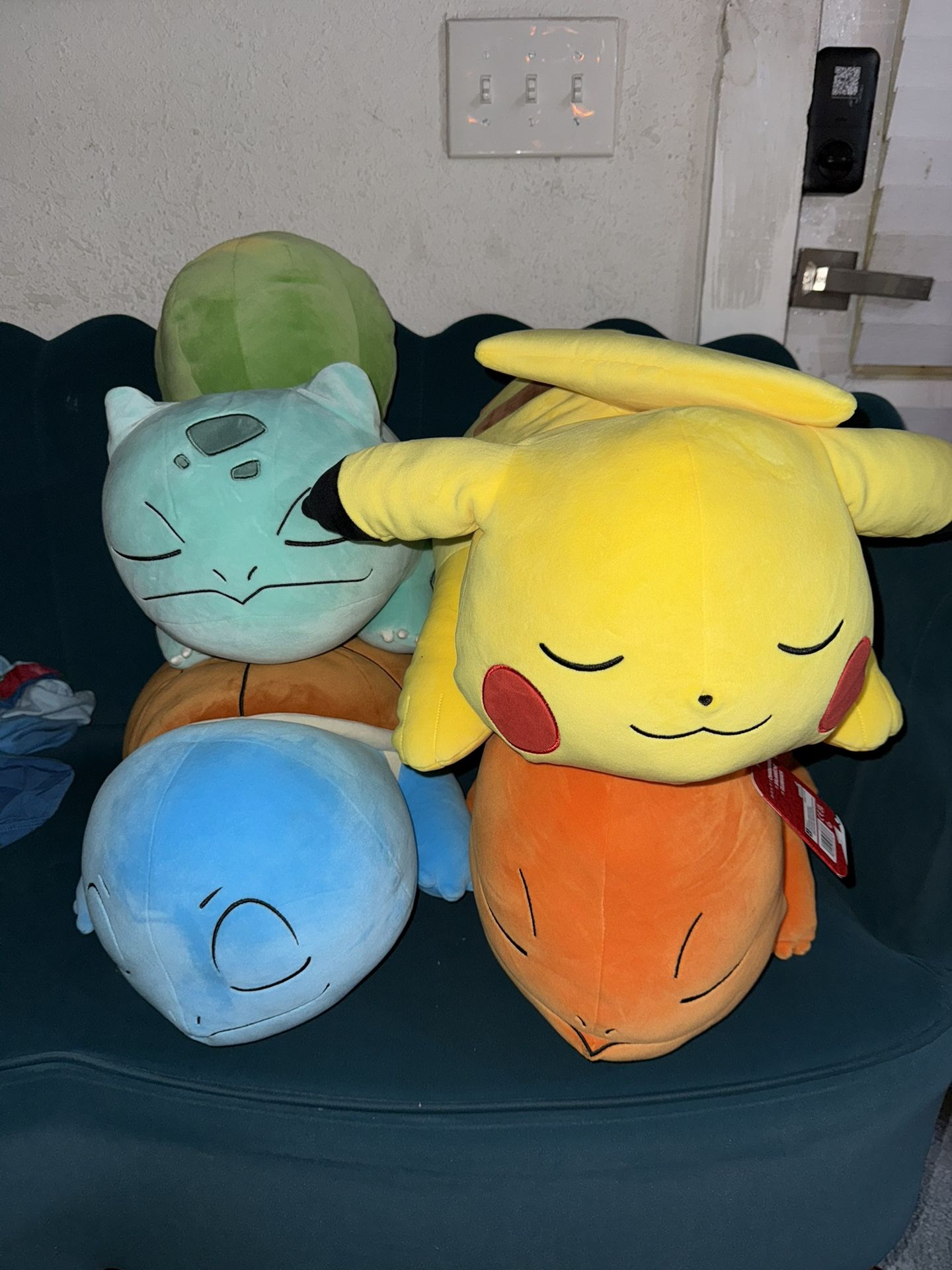18” Sleeping Pokemon Plushies