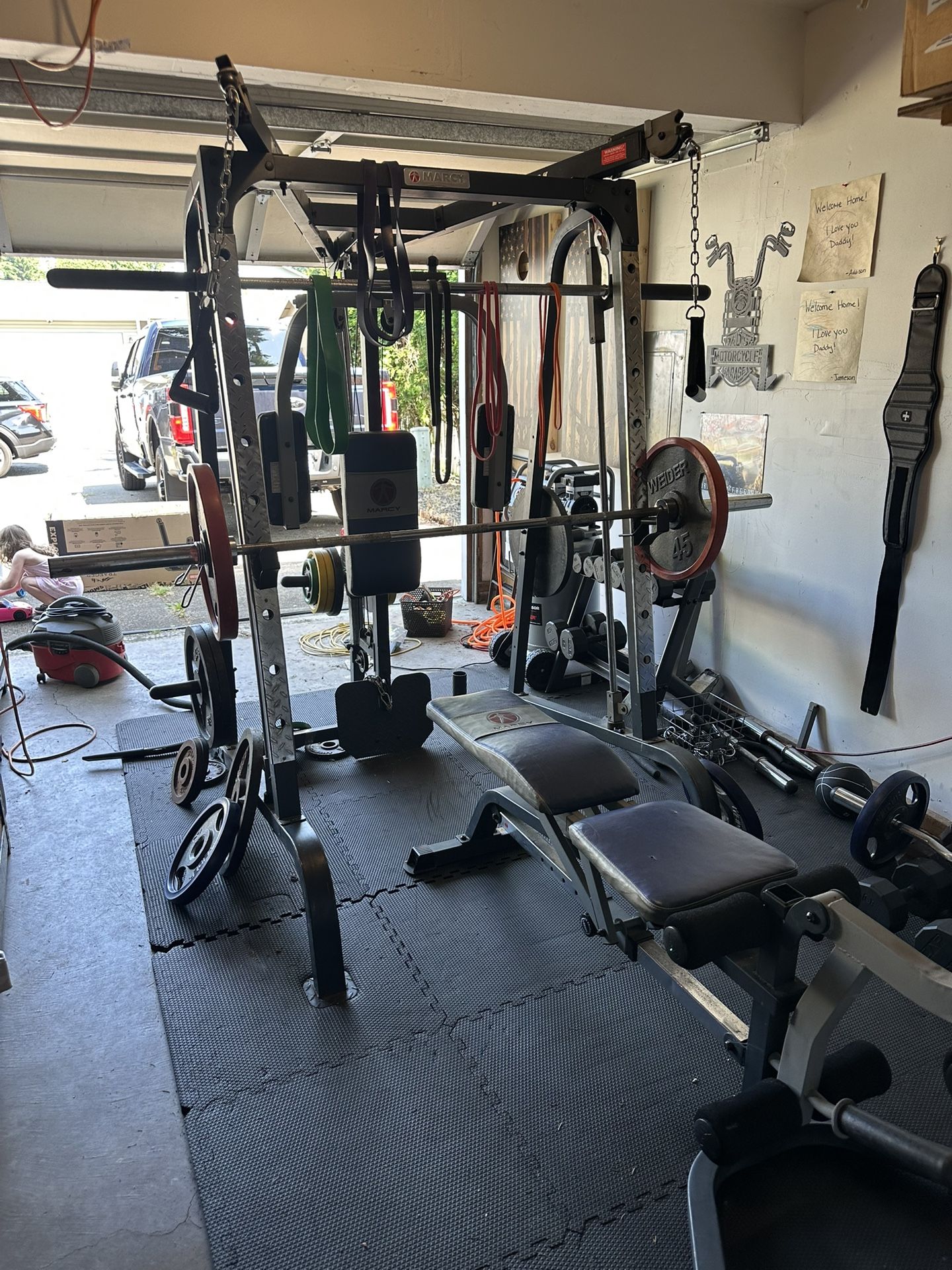 Smith Machine And Weights