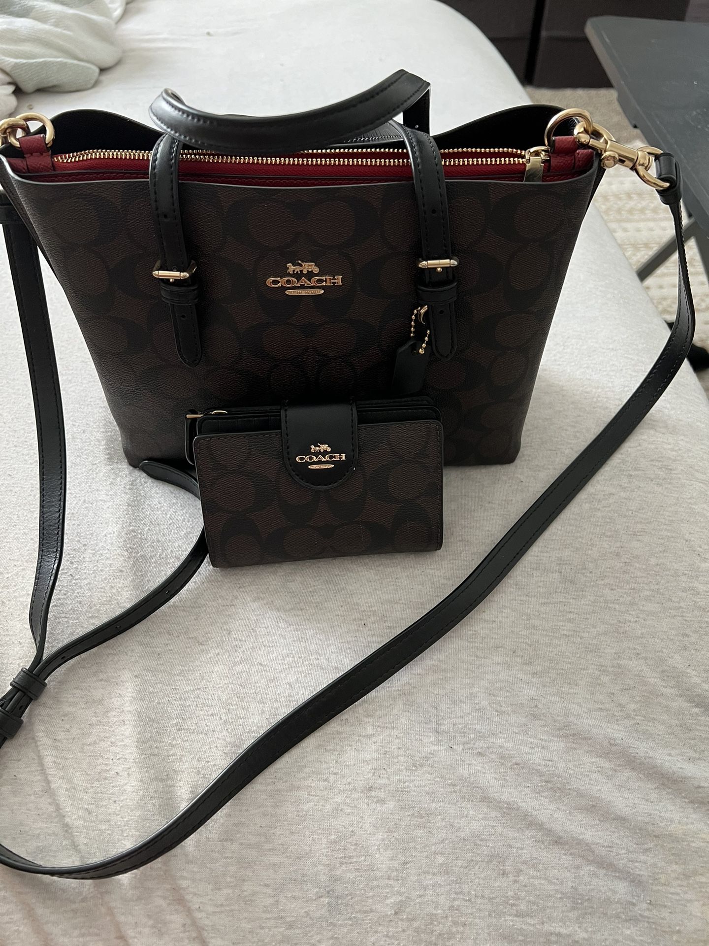 Medium Size Coach Bag & Matching Small Size Wallet