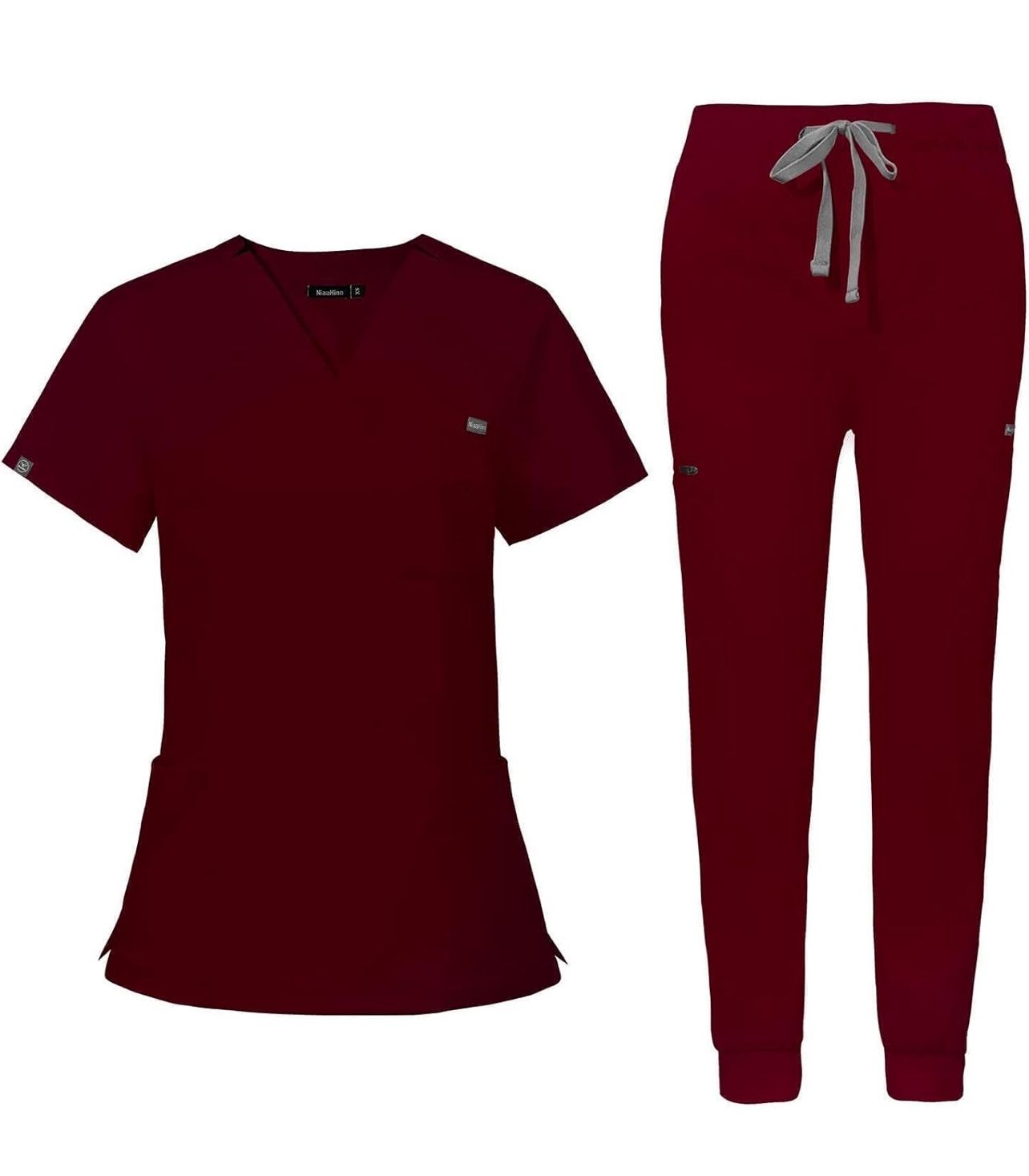 Women’s Burgundy Scrub Set