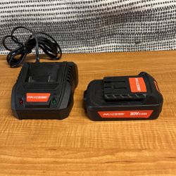 Battery and charger 20 V lithium iron battery 2.08H.