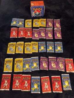 TAKING CASH OFFERS  Pokémon BASE 2 TCG Booster Packs Lot with Box