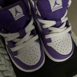 Purple Venom/White Toddler Jordan 1 (TD)