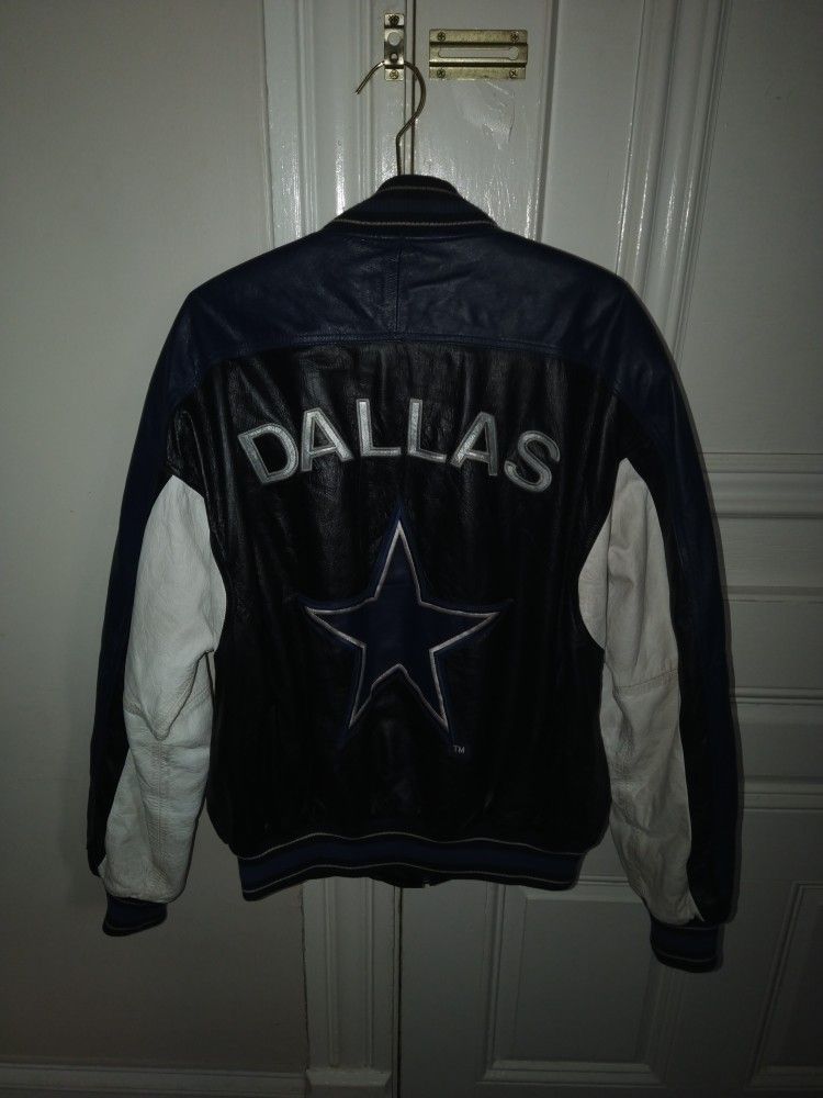 Vintage Carl Banks G111 Dallas Cowboys Leather Jacket