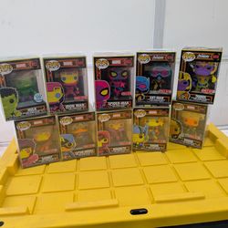 Marvel glow on the dark Funko pops